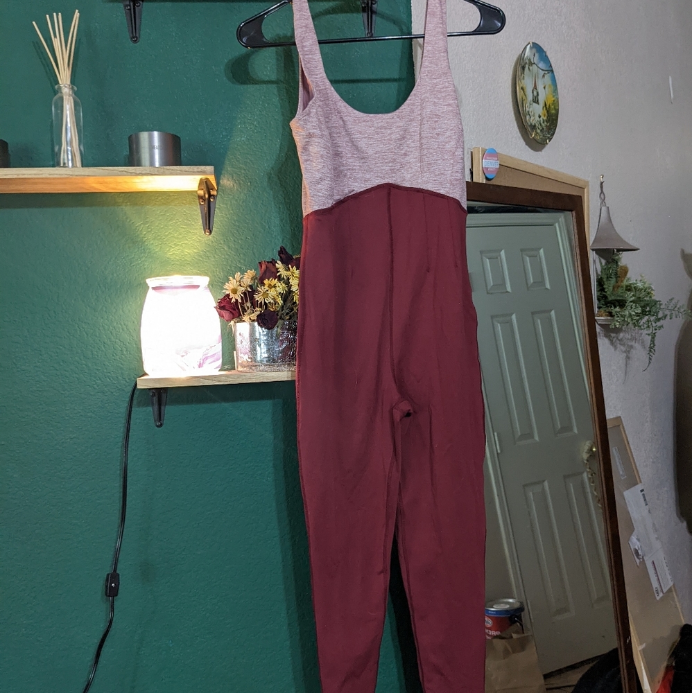 Free People Movement Pink Bodysuit